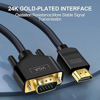 Amazon.co.jp: ANNNWZZD HDMI VGA 変換ケーブル 1080p@60Hz HDMI to